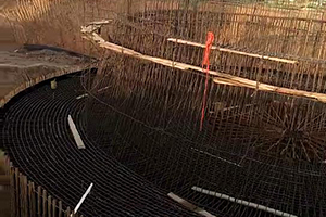 宁波砼烟囱新建施工现场