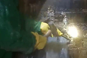 宁波消防水池堵漏施工视频